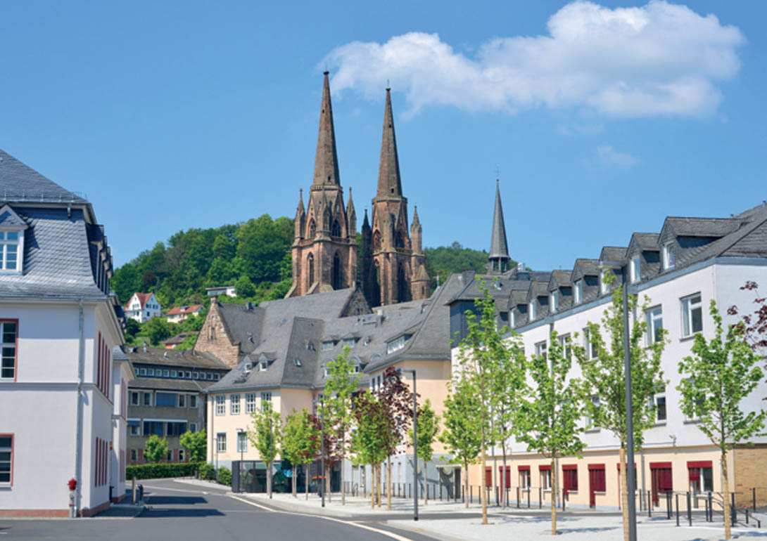 Foto der Stadt Marburg.