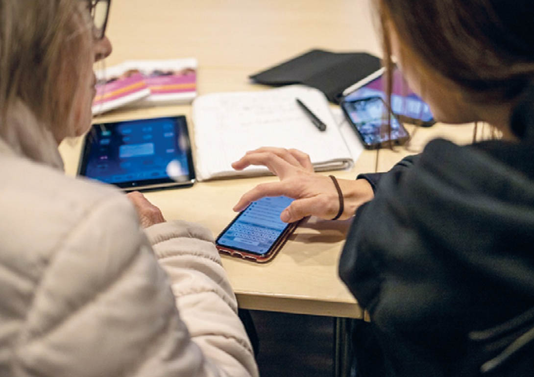 Smartphone wird erklärt